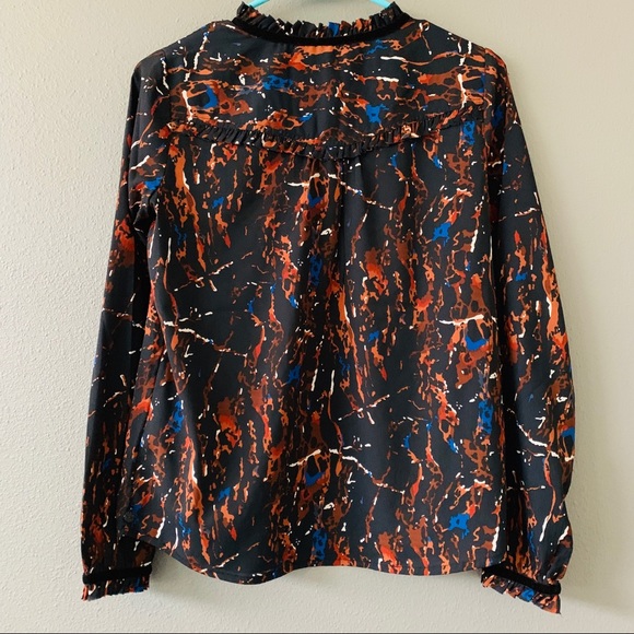 Maison Scotch Punk Radar Graphic Blouse P - Picture 2 of 6